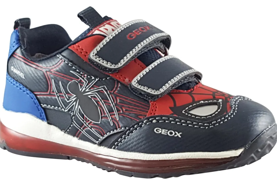 BOY Geox Velcro | Breathable Membrane<Spiderman Todo B2684A Boys Sports Trainers