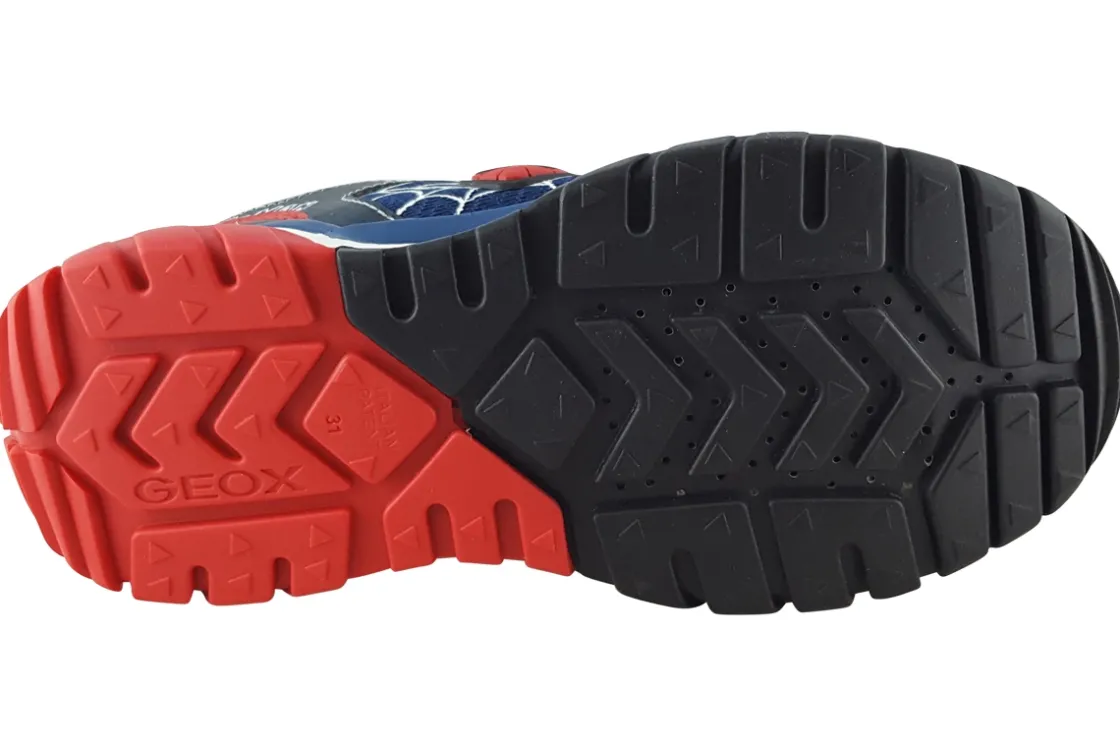 BOY Geox Velcro | Breathable Membrane<Spiderman Tuono J35AXB Boys Sports Trainers