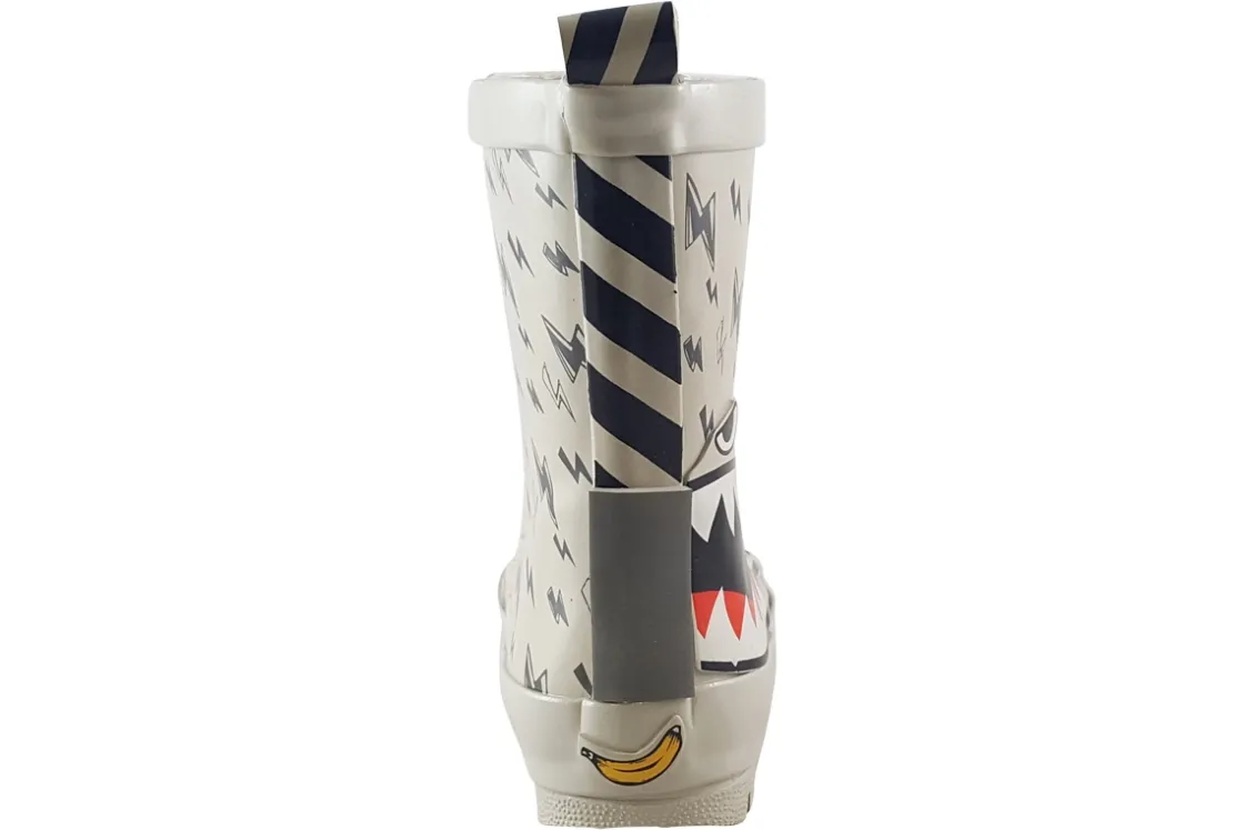 BOY Go Banana's Pull On | Removable Insole<Shark Rain Boot Boys Wellingtons