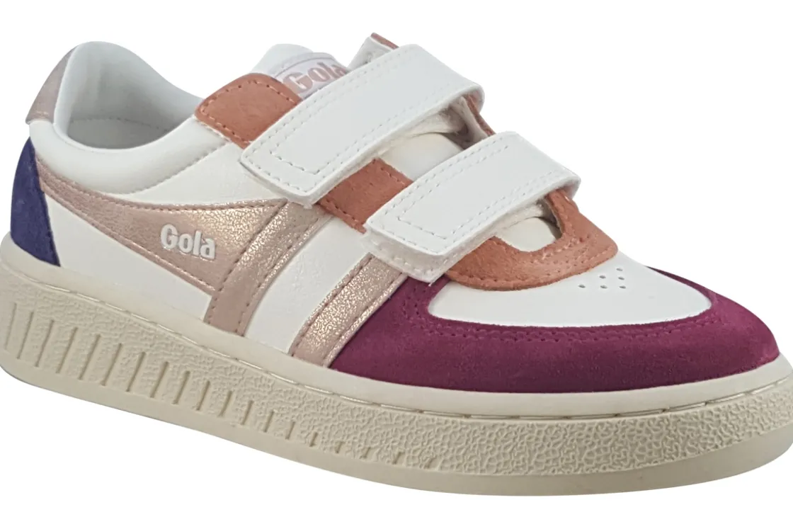 Gola Velcro | Removable Insole<Grandslam Quadrant Strap CKA207 Girls Trainers