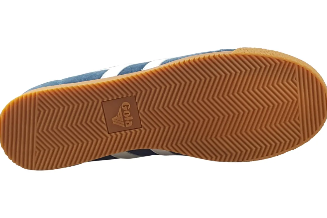 Gola Apron Toe | Mens Shoes<Harrier Suede CMA192 Mens Suede Leather Fashion Trainers