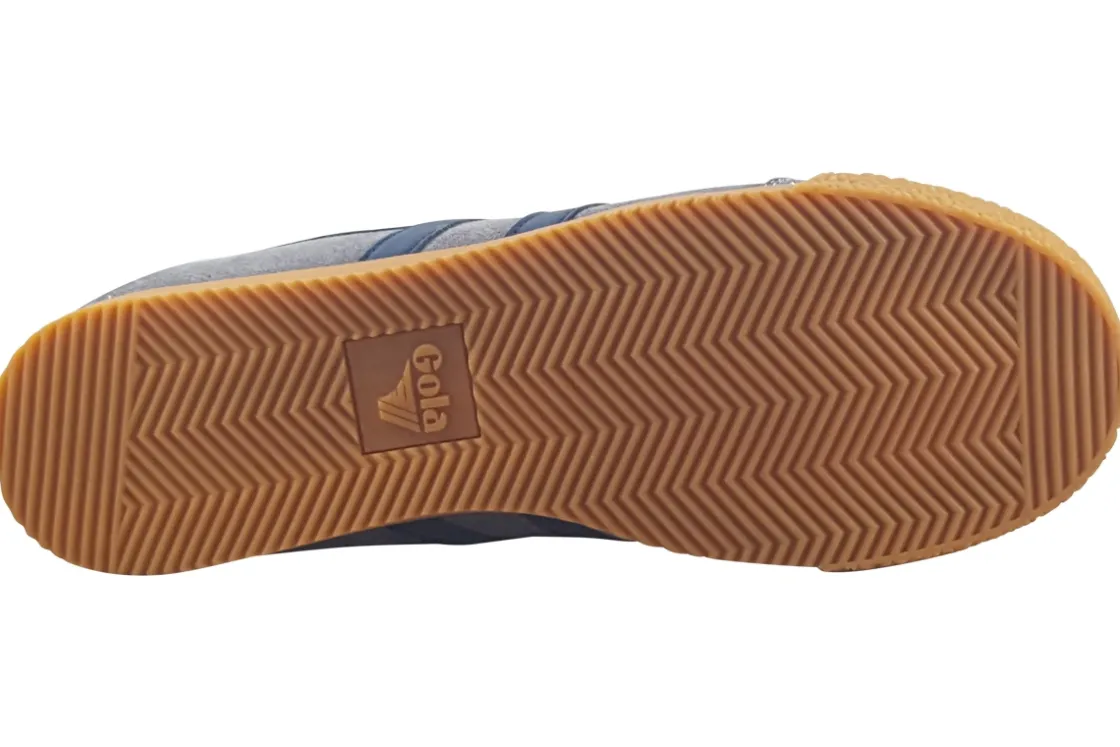 Gola Apron Toe | Mens Shoes<Harrier Suede CMA192 Mens Suede Leather Fashion Trainers