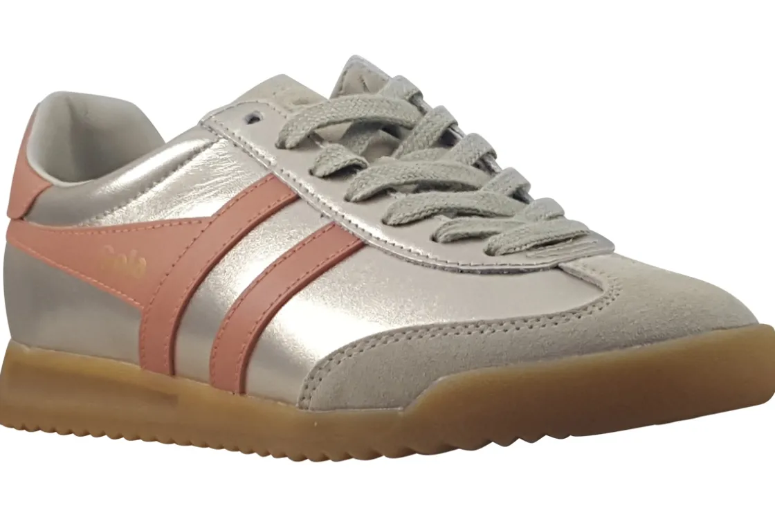 Women Gola Womens Fashion Trainers<Torpedo Glimmer CLB742 Womens Leather Fashion Trainers