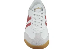 Women Gola Womens Fashion Trainers<Torpedo Leather CLB622 Womens Fashion Trainers White Clay
