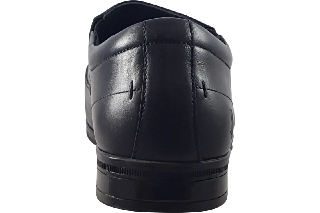 BOY Hush Puppies Senior Boys | Tramline Toe<Billy Slip On Mens Leather Shoes