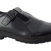 Hush Puppies Junior Girls | Senior Girls<Paloma T-Bar Black Girls Leather School Shoes