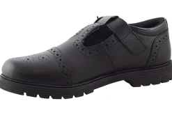 Hush Puppies Junior Girls | Senior Girls<Paloma T-Bar Black Girls Leather School Shoes