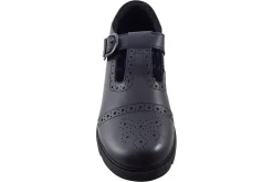 Hush Puppies Junior Girls | Senior Girls<Paloma T-Bar Black Girls Leather School Shoes