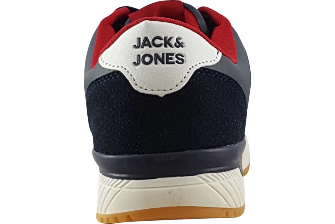 Jack Jones Mens Shoes | Apron Toe<Gower Sneaker 12200056 Navy Blazer White Mens Fashion Trainers
