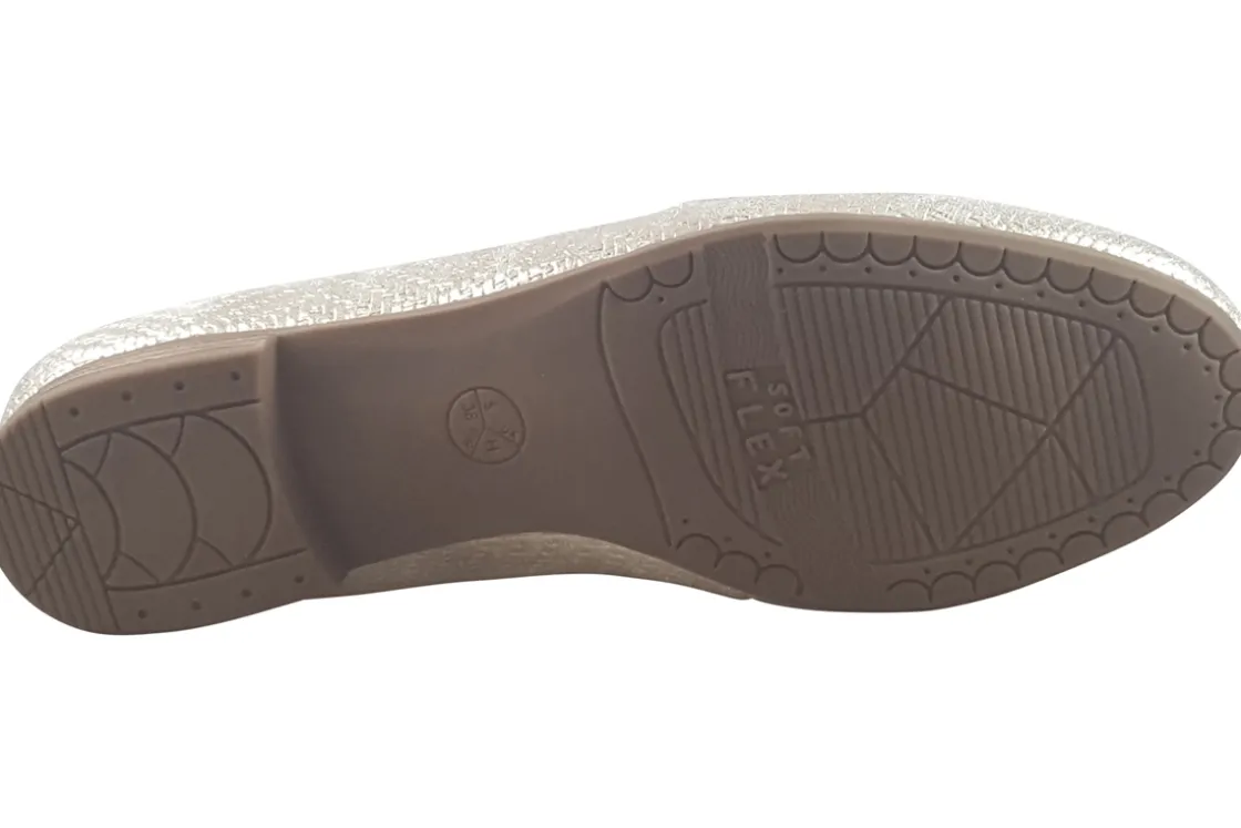 Women Jana Softline Womens Shoes | Womens Loafers<Colley 24264-42 Womens Shoes Gold Metallic