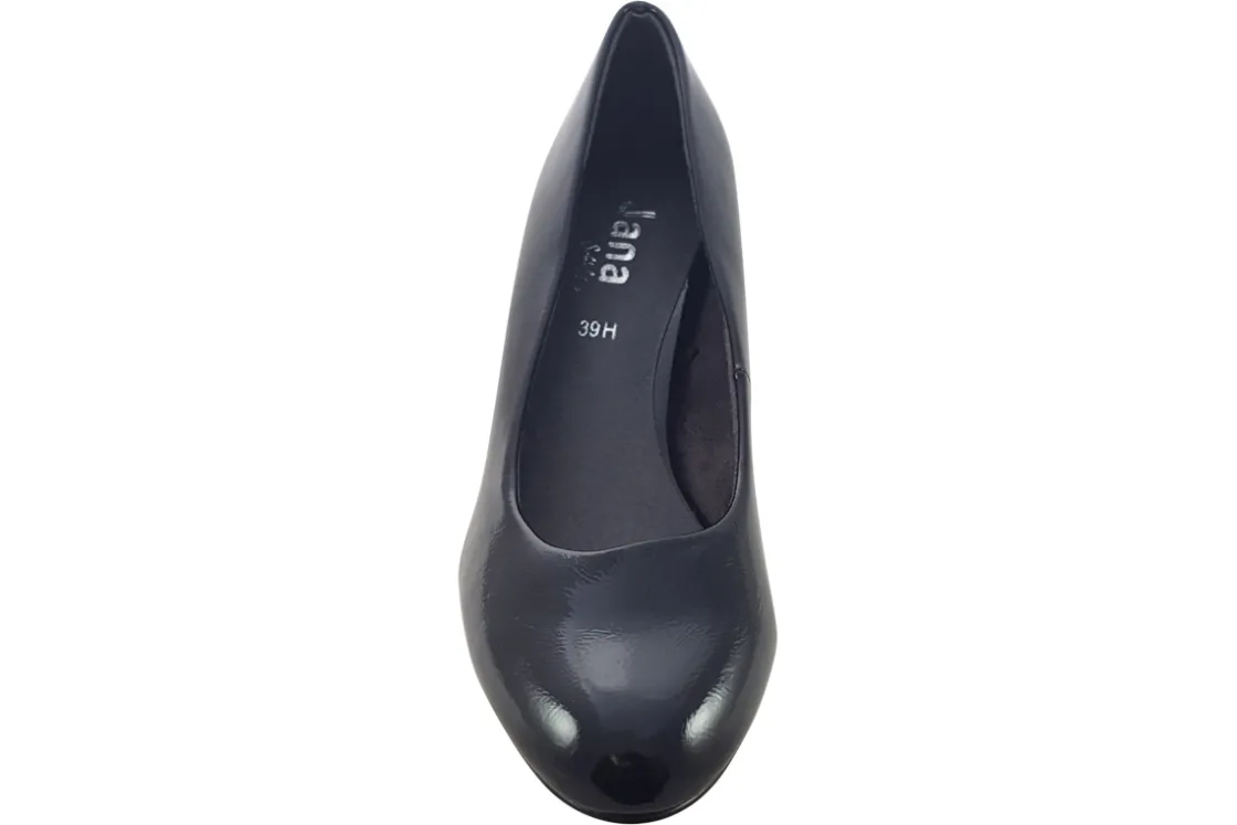 Women Jana Softline Womens Shoes<Laurie 22472-41 (Wide Fit) Black Leather Womens Shoes