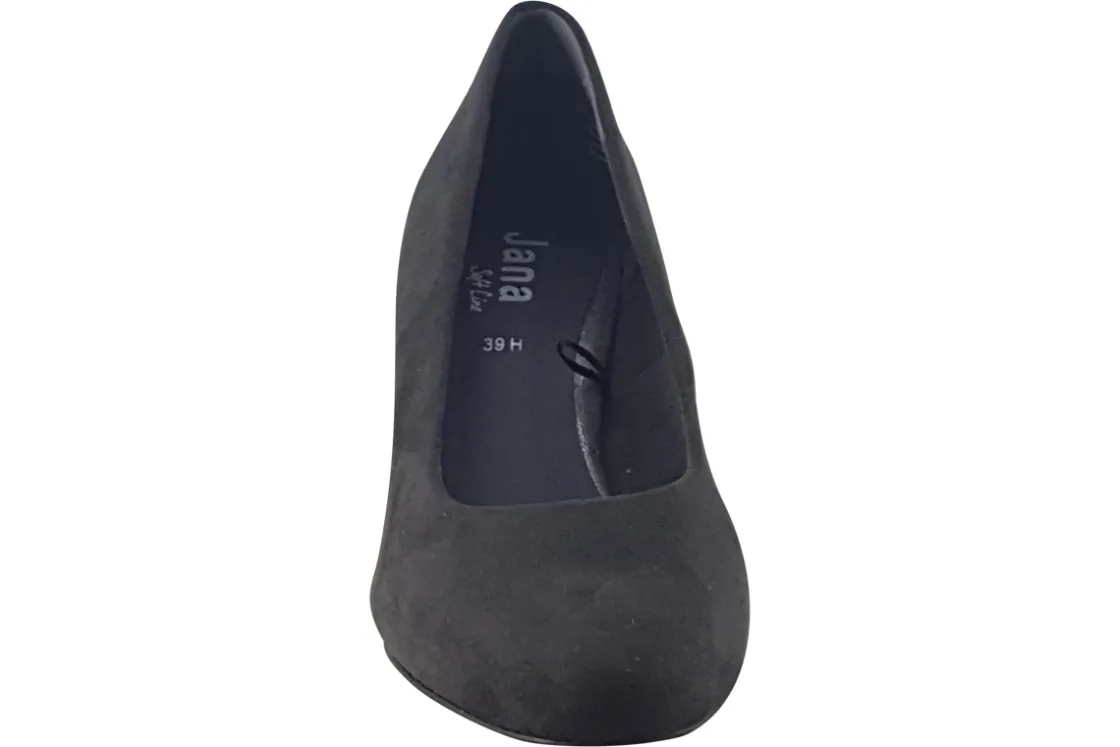 Women Jana Softline Womens Shoes<Laurie Suede 22470-41 (Wide Fit) Womens Suede Effect Shoes