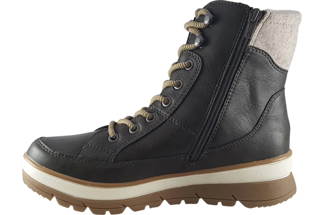 Women Jana Softline Womens Boots<Polly 26271-29 (Wide Fit) Womens Water Resistant Ankle Boots