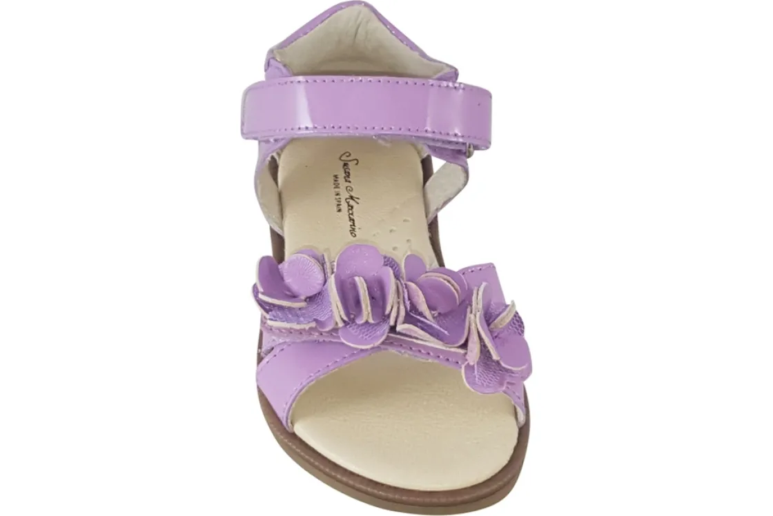 Lea Lelo Velcro | Podiatrist Approved<Emily Sdl 61016 Girls Leather Patent Sandals