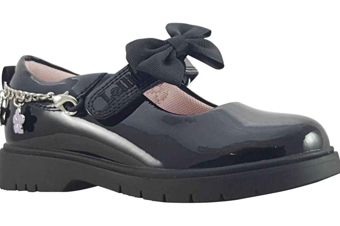 Lelli Kelly Junior Girls | Velcro<Anastasia Bracelet LK8522 Girls Leather Patent School Shoes