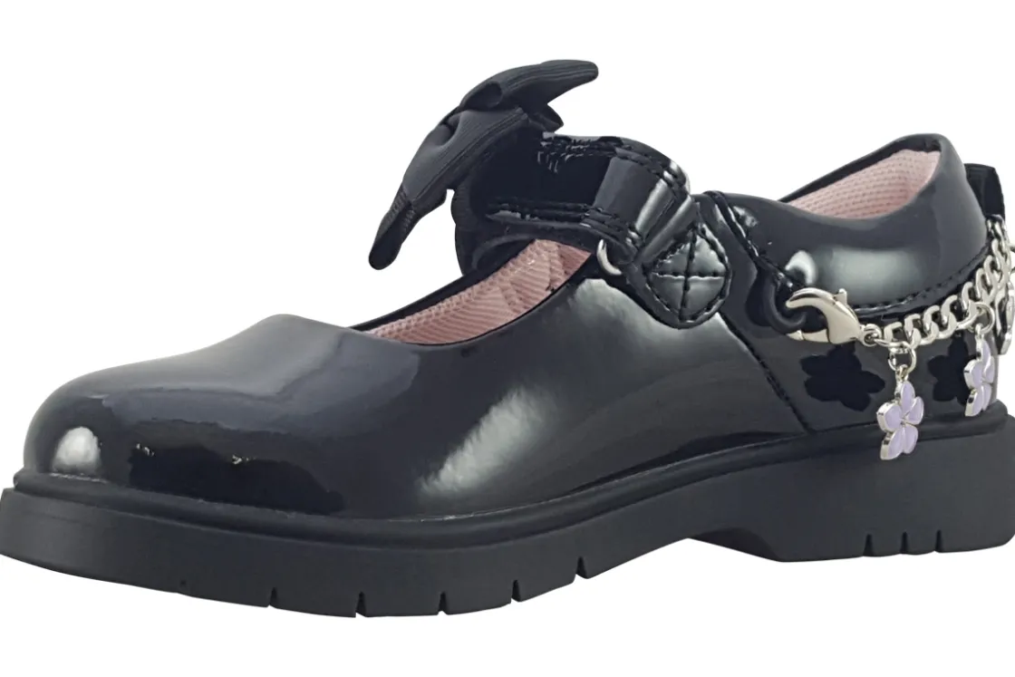 Lelli Kelly Junior Girls | Velcro<Anastasia Bracelet LK8522 Girls Leather Patent School Shoes