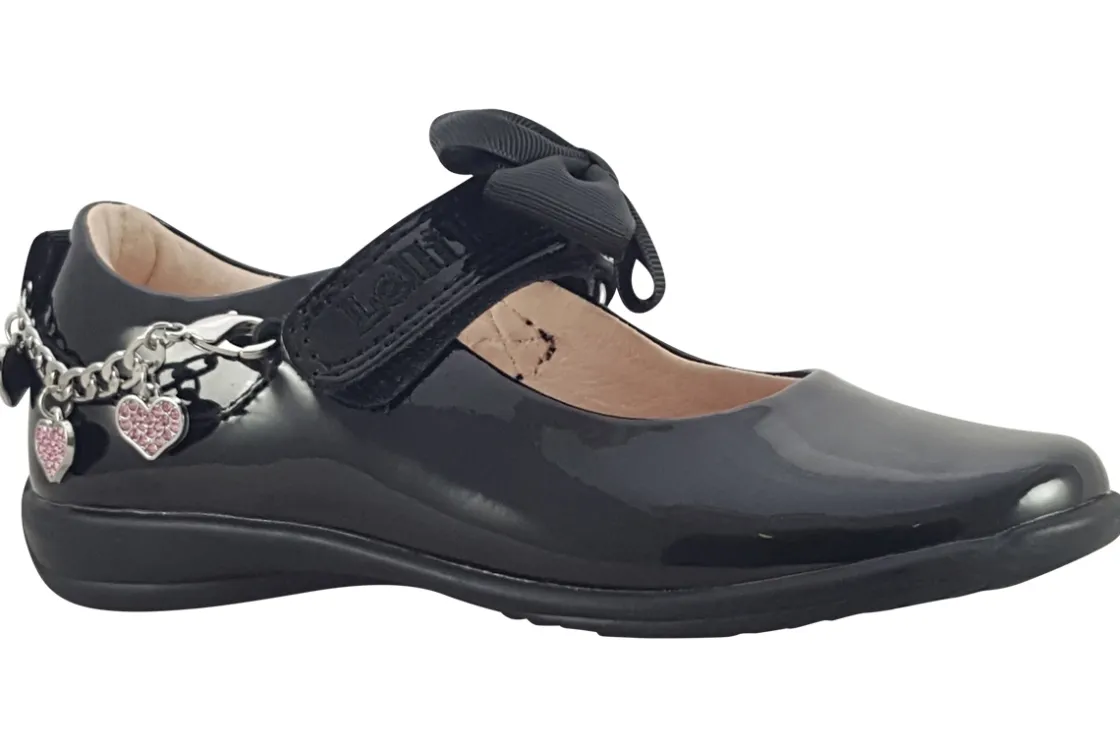 Lelli Kelly Junior Girls | Velcro<Angel Bracelet LK8224 Girls Leather Patent School Shoes