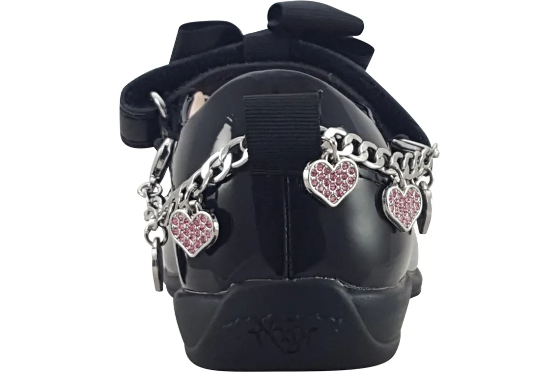 Lelli Kelly Junior Girls | Velcro<Angel Bracelet LK8224 Girls Leather Patent School Shoes