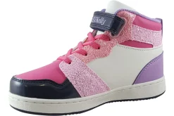 Lelli Kelly Velcro | Girls Boots<Anna Hi-Top LK2016 Black/Pink Girls Boots