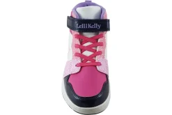 Lelli Kelly Velcro | Girls Boots<Anna Hi-Top LK2016 Black/Pink Girls Boots