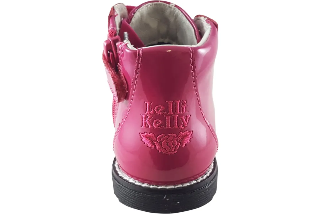 Lelli Kelly Zip | Girls Boots<Camille Baby LK3310 Girls Leather Patent Ankle Boots