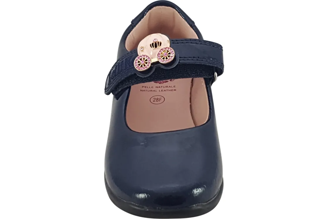 Lelli Kelly Junior Girls | Velcro<Carrie 2 SD LK8622 Girls Leather Patent School Shoes