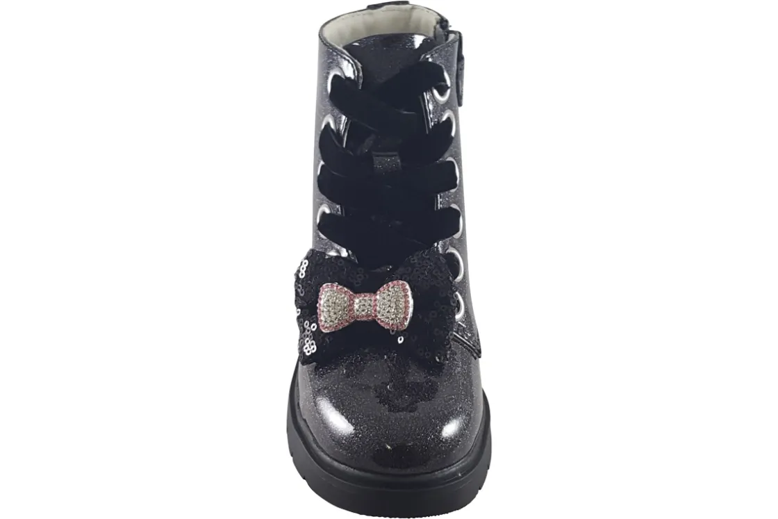 Lelli Kelly Zip | Girls Boots<Fior Di Fiocco LK3736 Girls Leather Patent Ankle Boots