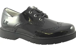 Lelli Kelly Laced | Girls Shoes<Florence Brogue LK8676 Black Girls Leather Patent School Shoes