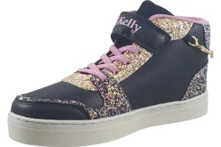 Lelli Kelly Velcro | Girls Boots<Gioiello Mid LK4412 Girls Black Gold Fashion Trainers