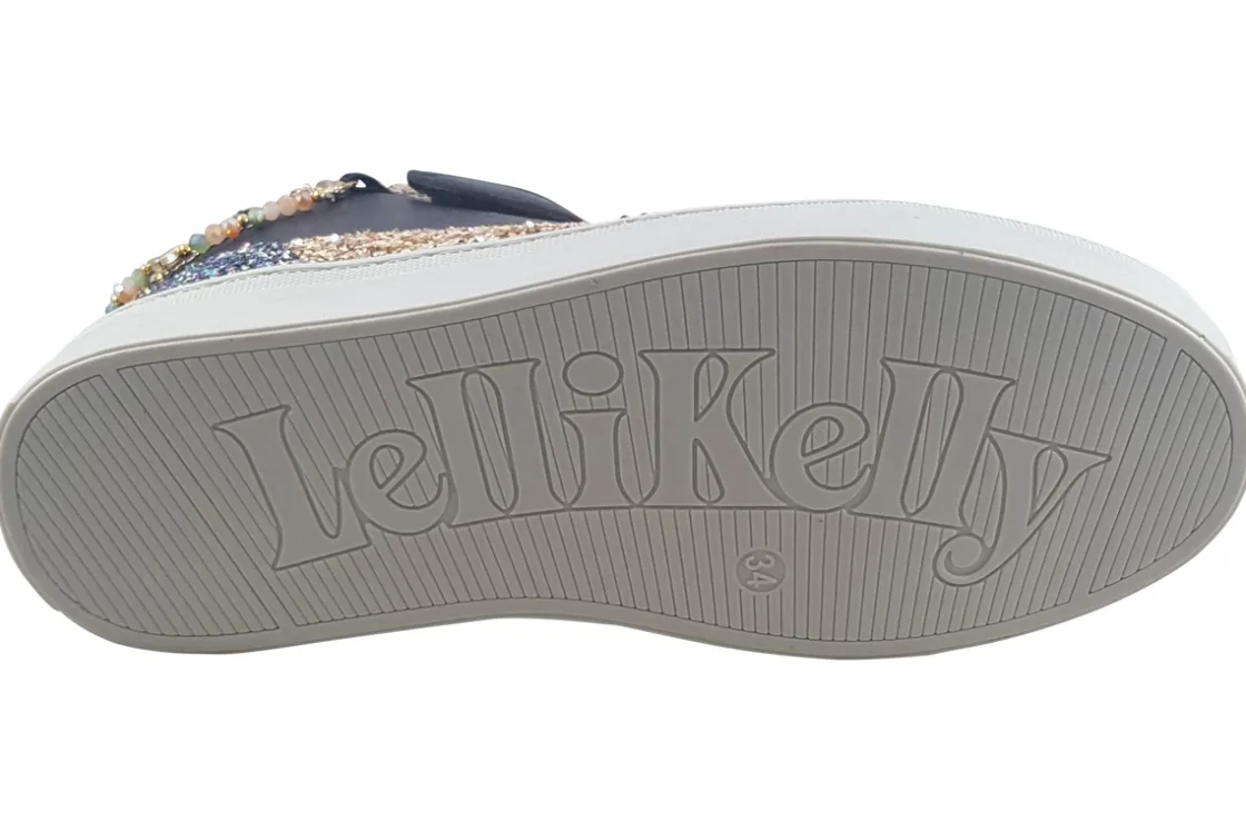 Lelli Kelly Velcro | Girls Boots<Gioiello Mid LK4412 Girls Black Gold Fashion Trainers
