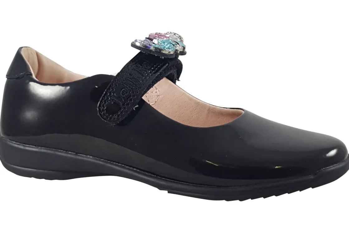 Lelli Kelly Junior Girls | Velcro<Maribella SD LK8111 Girls Leather Patent School Shoes