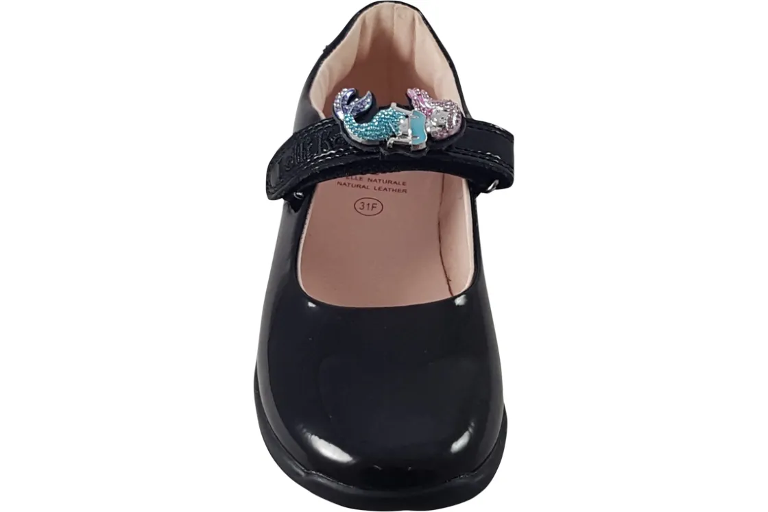 Lelli Kelly Junior Girls | Velcro<Maribella SD LK8111 Girls Leather Patent School Shoes