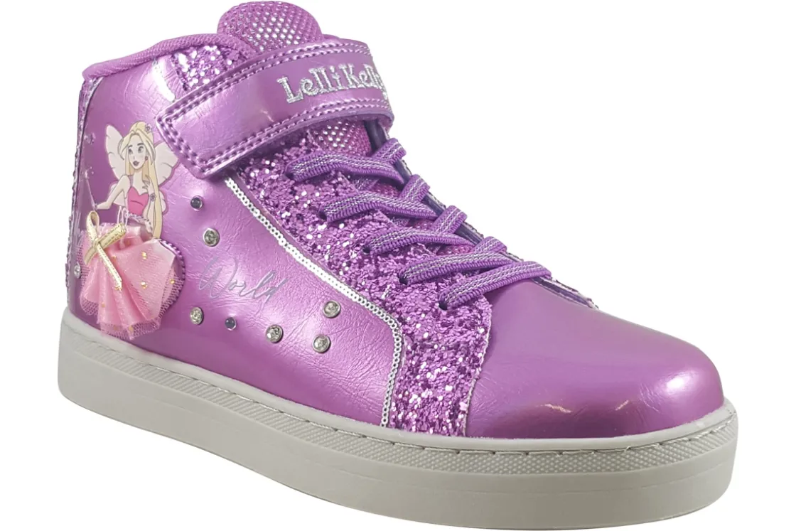 Lelli Kelly Velcro | Lights<Mille Stelle Hi LK4486 Girls Purple Fashion Trainers