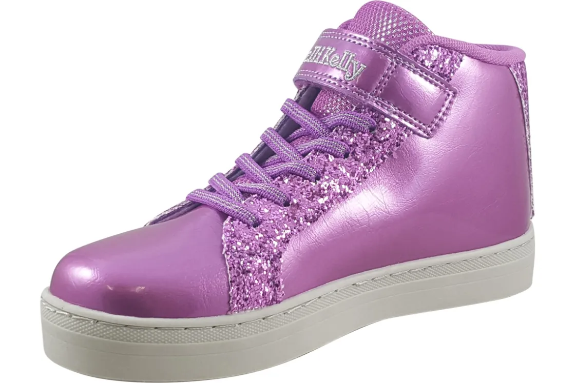 Lelli Kelly Velcro | Lights<Mille Stelle Hi LK4486 Girls Purple Fashion Trainers