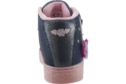 Lelli Kelly Velcro | Lights<Mille Stelle Luci Hi LK2286 Blue Girls Leather Boots