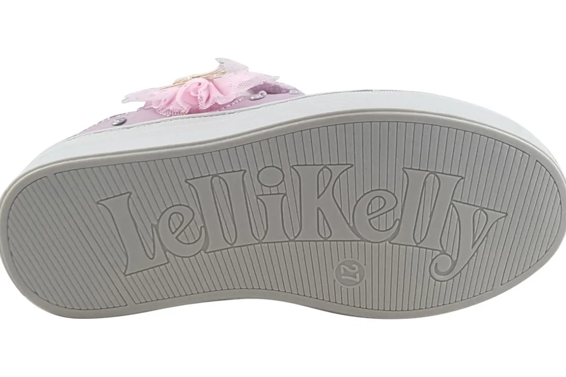 Lelli Kelly Velcro | Lights<Mille Stelle Lo LK4484 Girls Pink Fashion Trainers