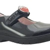 Lelli Kelly Junior Girls | Girls Shoes<Strawberry 2.0 LK8914 Girls Black Leather Patent School Shoes
