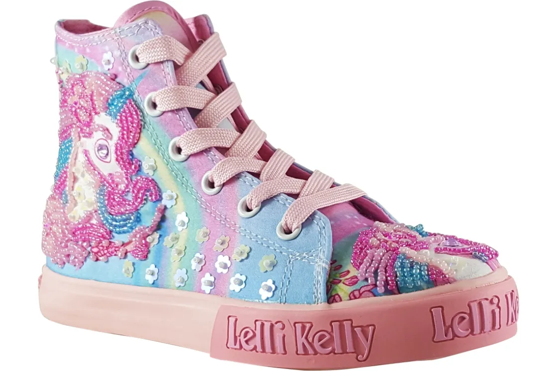 Lelli Kelly Laced | Girls Shoes<Unicorn Mid LK3488 Girls Shoes