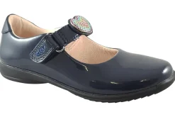 Lelli Kelly Junior Girls | Velcro<Valentina Straps LK8105 Girls Leather Patent School Shoes
