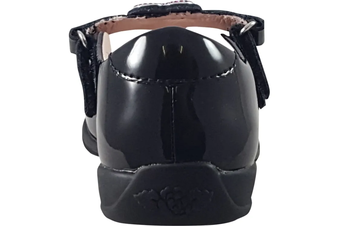 Lelli Kelly Junior Girls | Velcro<Valentina Straps LK8105 Girls Leather Patent School Shoes
