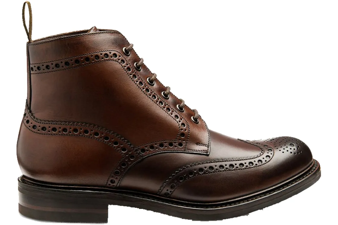 Loake Apron Toe | Brogues<Bedale Mens Handmade Leather Brogue Boots