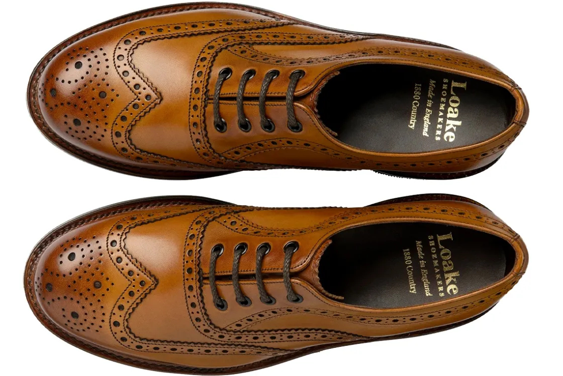 Loake Brogues | Mens Shoes<Edward Mens Leather Brogue Shoes