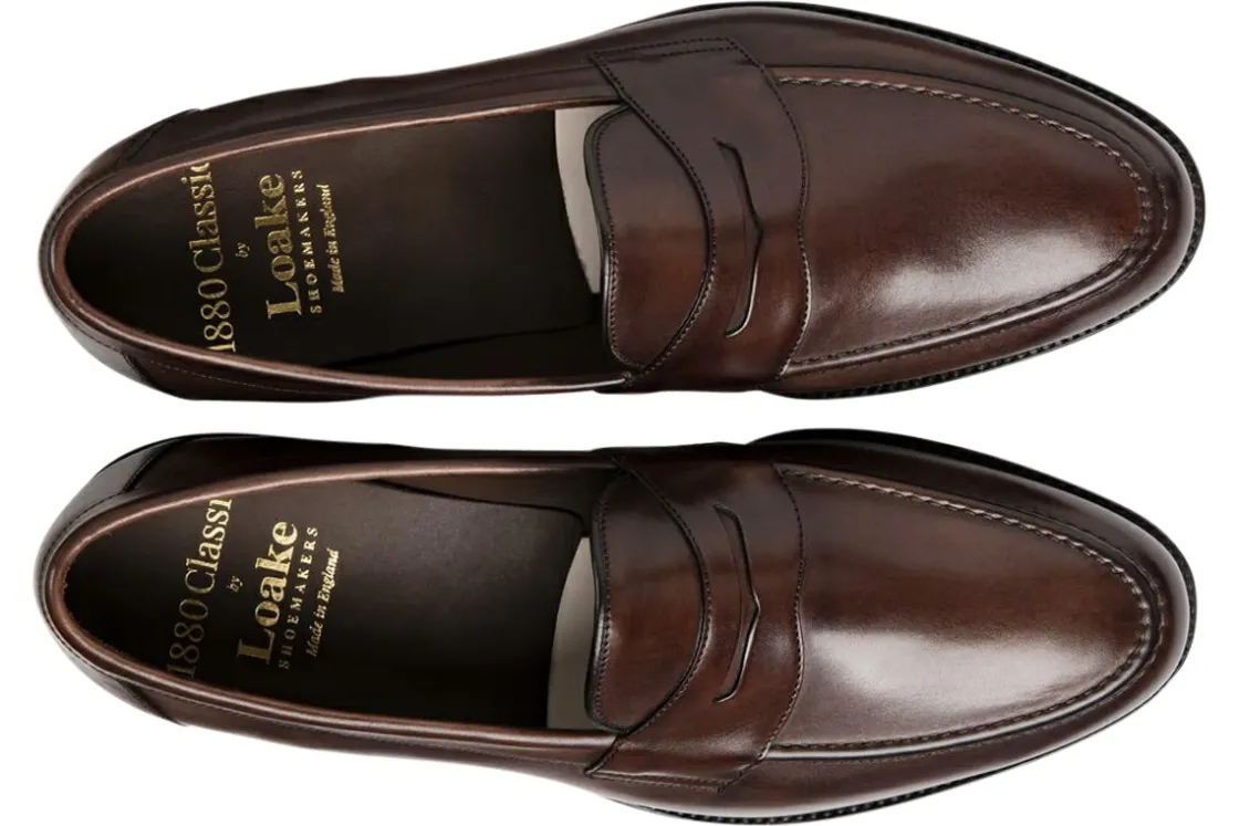 Loake Apron Toe | Mens Shoes<Hornbeam Mens Leather Loafer