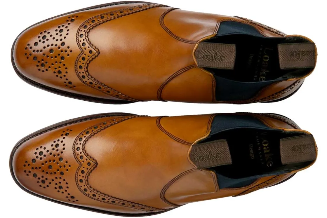 Loake Brogues | Mens Boots<Hoskins Mens Leather Brogue Boots