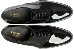 Loake Plain Toe | Mens Shoes<Patent Mens Smart Shoe