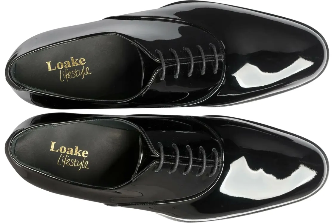 Loake Plain Toe | Mens Shoes<Patent Mens Smart Shoe