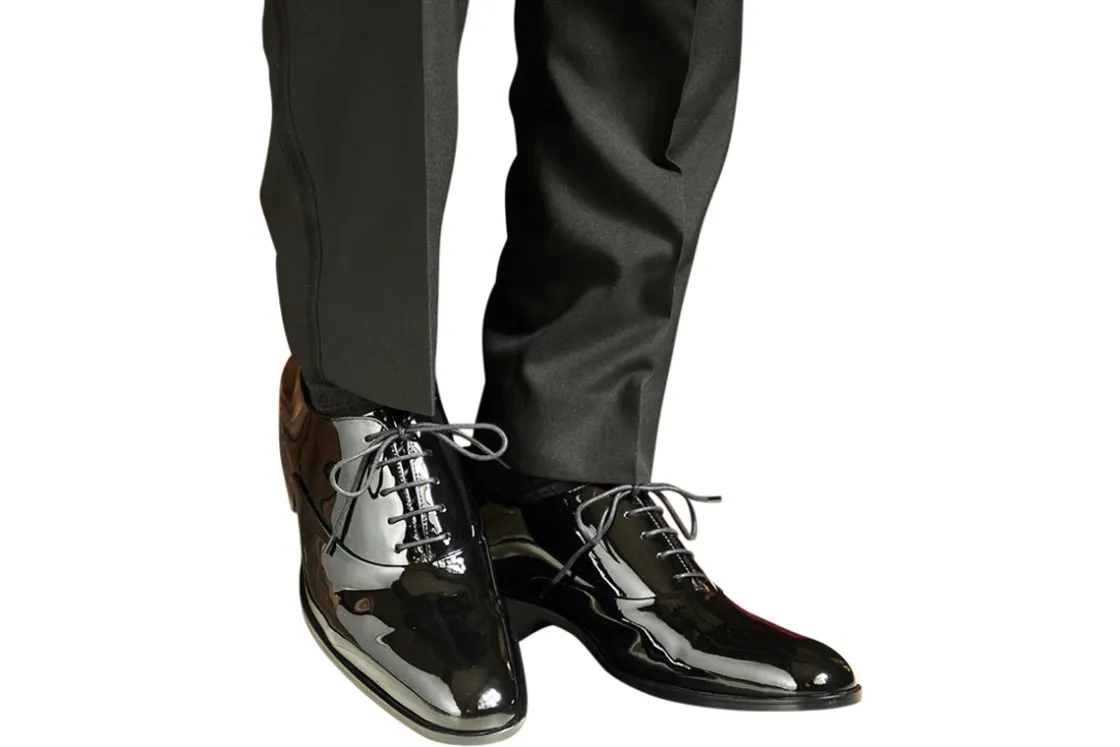 Loake Plain Toe | Mens Shoes<Patent Mens Smart Shoe