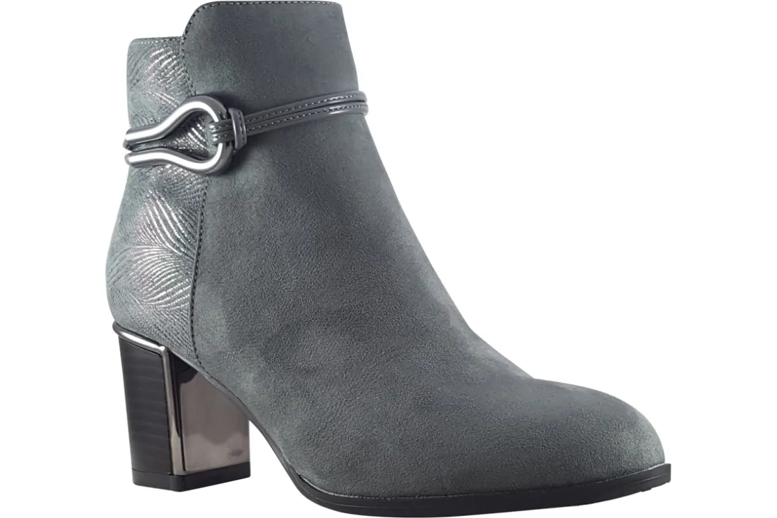 Women Lotus Womens Boots<Autumn ULB292 Womens Suede Effect Ankle Boots