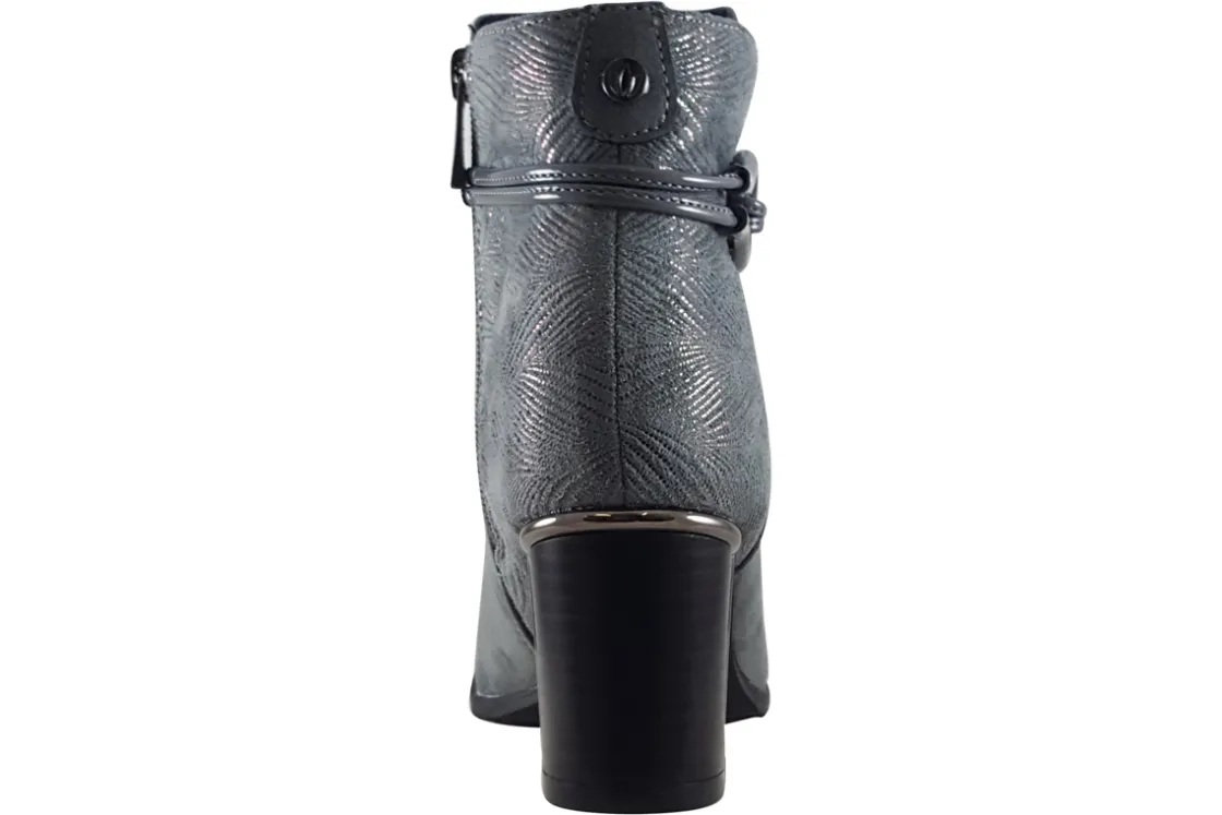 Women Lotus Womens Boots<Autumn ULB292 Womens Suede Effect Ankle Boots