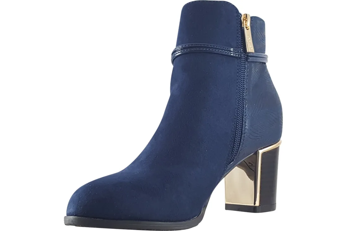 Women Lotus Womens Boots<Autumn ULB292 Womens Suede Effect Ankle Boots